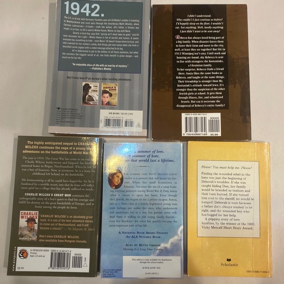 Set of 15 Historical Fiction YA Novels Teen Bulk History Drama Chapter Books - Picture 8 of 14